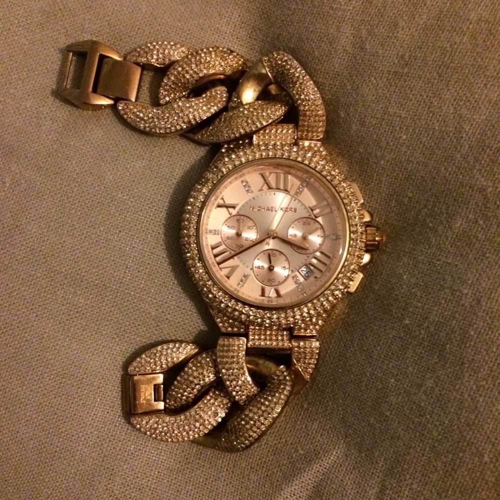 Authentic Rose Gold Michael Kors Watch ( Mk3196)